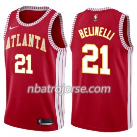 Män Atlanta Hawks Tröja Marco Belinelli 21 Nike Classic Edition Swingman